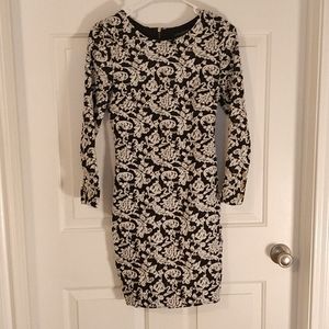 Dynamite Black and White Body Con Dress